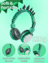 Kids Headphones, Dinosaurs Wired Headsets for Boys & Girls, Built-in Mic & On/Over Ear HD Stereo for Online