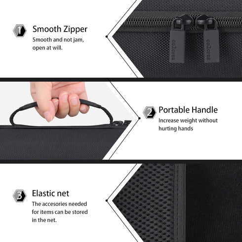 co2CREA Hard Case Replacement for Sony ULT Field 1 Wireless Ultra Portable Bluetooth Speaker (Black Case)