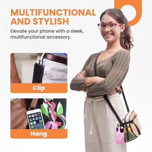 PIVIT - Phone Holder & Finger Grip for Hand, Secure Phone Attachment for Texting, Selfies