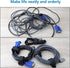 Pasow Adjustable Cable Ties Organizer Fastener with Plastic Buckle, 8 Inch, Pack of 25