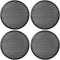 X AUTOHAUX 4pcs 10'' Plastic Audio Speaker Cover Mesh Subwoofer Grill Horn Guard Decorative Circle Grille Protector