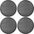 X AUTOHAUX 4pcs 10'' Plastic Audio Speaker Cover Mesh Subwoofer Grill Horn Guard Decorative Circle Grille Protector