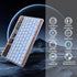 Wireless Bluetooth Keyboard, Portable Silent Light Up Rechargeable Mac Keyboard with 7 Colors Backlit for iPad iOS