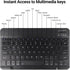 Ultra-Slim Bluetooth Keyboard and Mouse Combo - Rechargeable Wireless Set for PC, Tablet, and Smartphone