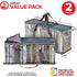 Stock Your Home DVD Storage Bags (Set of 2) Media Organizer Bag for DVDs, CDs, Blu Ray Disc, Movie Cases, VHS Box, Video Game Disks, Clear Plastic Holders with Carrying Handles and Zipper - Gray by Stock Your Home