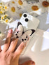 Butterfly Phone Grip, Rare Swallowtail Butterfly Holder, Cute Transparent Resin Elasticity Holder (White)