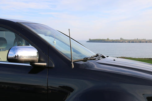 AntennaMastsRus 13 Inch Flexible Rubber Antenna - Compatible with Jeep Wrangler TJ - YJ (1987-2006)