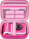 Kids Instant Print Camera Case for Dylanto, VTech KidiZoom, Goopow, and FUNKAM Waterproof Cameras (Pink)