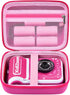 Kids Instant Print Camera Case for Dylanto, VTech KidiZoom, Goopow, and FUNKAM Waterproof Cameras (Pink)
