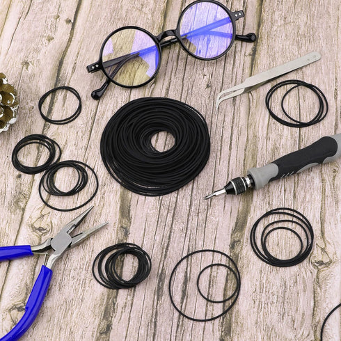 Sliverdew 100 Cassette Cassette 26-120 mm Cassette 1mm Pcs Recorder Rubber Belts Recorder Repair Maintenance Mix Flat