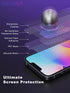 Privacy Screen Protector Compatible for iPhone 13 Pro Max/iPhone 14 Plus Tempered Glass 6.7 Inch, Purple Gradient HD