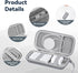 Hard Travel Case for Apple MagSafe Battery Pack, Compatible with iPhone 14/13/12, Extra Mesh Pocket for Power Adapter,