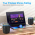 Portable Bluetooth Speaker, BT5.3 Wireless 20W Bass Diaphragms, IPX6 Waterproof, 16H Playtime, Supports FM Mode