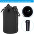 PATIKIL 3 Pcs Camera Lens Bag, 3.9" ID x 7.1" H Drawstring Pouch with Thick Neoprene for DSLR Camera Lens