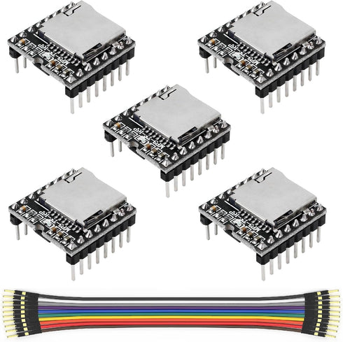 WWZMDiB 5 Pcs Mini MP3 Module Compatible with DFPlayer Code for Arduino Raspberry