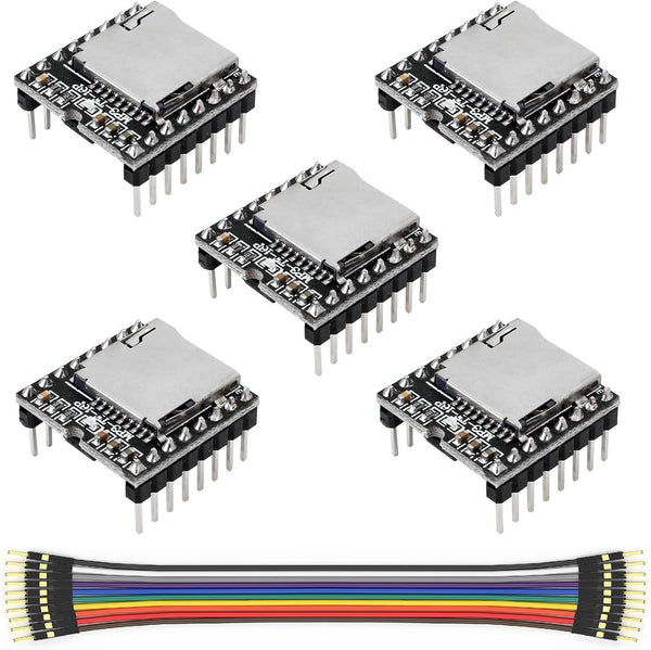 WWZMDiB 5 Pcs Mini MP3 Module Compatible with DFPlayer Code for Arduino Raspberry