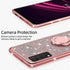 KuDiNi for Revvl v+ 5g Phone Case, Glitter Crystal Soft Clear TPU Luxury Bling Protective Cover with Kickstand Strap