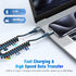 2 Pack 3FT USB C Charger Cable 60W Fast Charging, Coiled USB A to USB C Cable for iPhone 15, Samsung Galaxy S24/S23