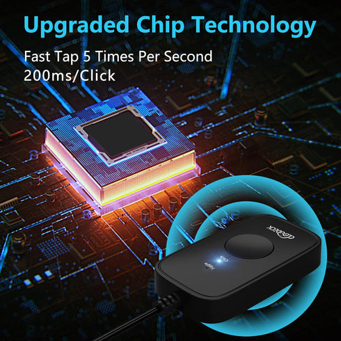 Mouse Jiggler Undetectable for Computer, USB Mouse Mover, Automatic Click Device, Plug & Play