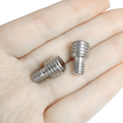 3PCS 3/8 inch Male to 1/4 inch Male Threaded Tripod Screw Adapter, 1/4 inch Male to 3/8 inch Male Double Sides Standard Mounting Thread Converter for Camera Mount