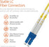 BEYONDTECH LC to LC Fiber Patch Cable, Single Mode Duplex, 2m (6.56ft), 9/125um