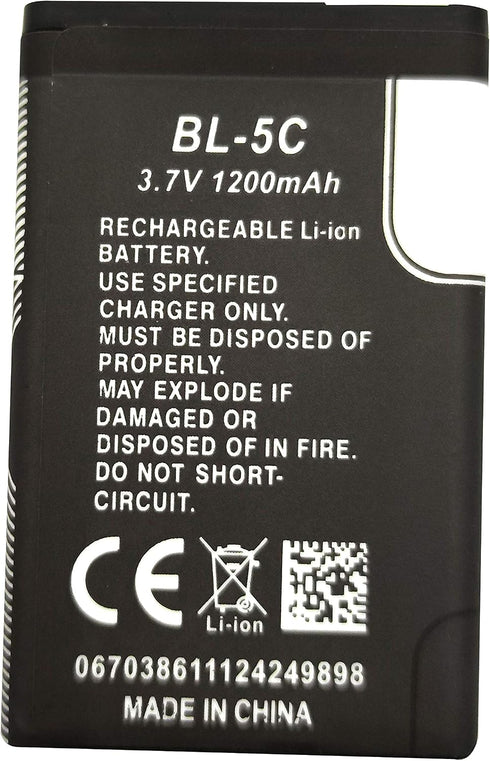 FITHOOD BL-5C Rechargeable Battery Suitable for Household Radio with Current Protection(3.7V 1200mAh)