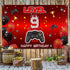 Level 9 Unlocked Backdrop Banner Decorations for Video Game Happy 9th Birthday for Boys Kids