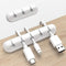 White Cable Clips, Cord Organizer for Cable Management, USB Cable Holder, 2 Packs Cable Straps for Desk Home (5, 3