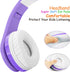 Kids Wireless Bluetooth Headphones, Volume Limited 85db/110db Over-Ear Foldable Headphones with Mic for Boys, Girls