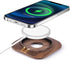 Mobile Phone Holder for MagSafe Charger, Upgraded Walnut Wood Charging Stand for iPhone 15 14 13 12 Mini Plus