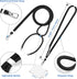 Black Universal Cell Phone Lanyard with Adjustable Strap - Phone Necklace for All Smartphones, Multipurpose Design,