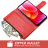 Asuwish Wallet Cover Phone Case for Motorola Moto G Power 2022/MotoG Play 2023/G Pure 2021 with Tempered Glass Screen