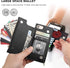 Bocasal Crossbody Wallet Case for iPhone SE 2022/SE 2020/7/8, Zipper Card Slot Protector, Shockproof Purse Cover (Black)