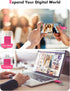 mosDART 128GB 3.2 15,16,17, USB Fast Speed C and A Dual Flash Drive, exFAT Memory Stick with Keychain and LED