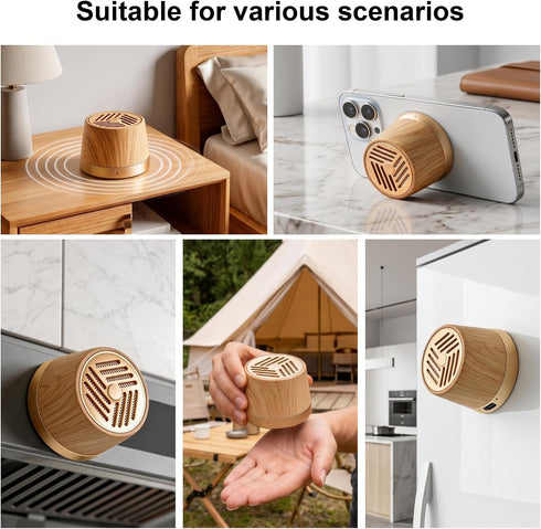 Topadorn 15W Magnetic Bluetooth Speaker with Wireless Charger & Phone Stand, Portable HD Sound Speaker