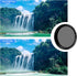 PULUZ 52mm UV+ND2-400 Lens Filter, Adjustable Neutral Density Filter for GoPro Hero11 / Hero11 Black Mini / HERO10 /