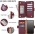 Antsturdy Galaxy A71 5G Case Wallet with Card Holder, RFID Blocking PU Leather Flip Shockproof Cover with Strap, Wine