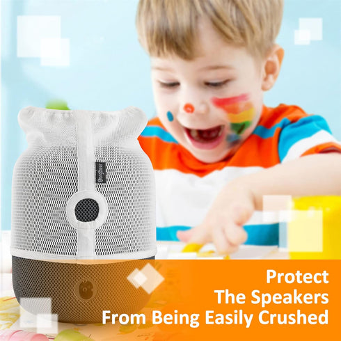 Speaker Dust Cover for Homepod 2nd Gen - Mesh Speaker Cloth Smart Cover with Charging Hole, High-Grade Nylon