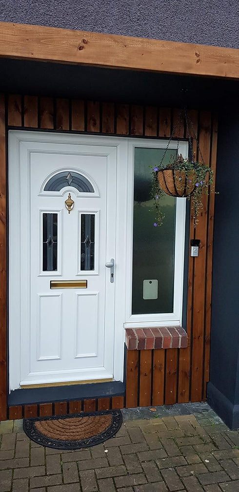 Black RingDoorbell 1/2/3/4 2nd Gen & 3 Plus Weather Shield Hood, No Drilling Needed Glare Protector