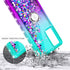 NZND Designed for Samsung Galaxy A03S Case, Cute Glitter Liquid Floating Waterfall Case with Screen Protector/Ring