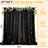 Ledido 1010ft 300LED Decoration(2 510ft)Black Black Tulle Backdrop Curtains with Lights String - Fairy Lights Sheer