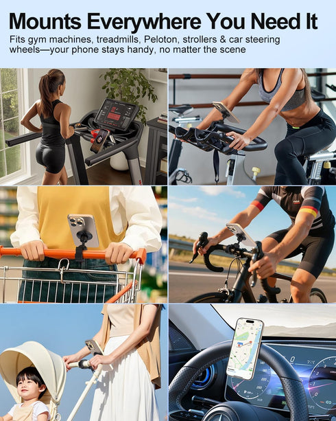 Vitog 20X N52 Gym Magnetic Phone Holder for MagSafe, Magnets, Strong Magnets Stable and Secure Phone Mount