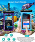 Hiearcool Universal Waterproof Phone Pouch, Dry Bag for iPhone 16 15 14 13 Pro Max, IPX8 Waterproof Case