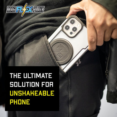 Mob Armor Magnet Flex Plate - Magnetic Phone Mount for iPhone, Android, iPad, Wireless Charging - 2mm Thick Metal Plate