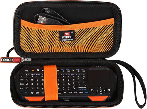 EVA Hard Carrying Case Compatible with Fosmon Mini Bluetooth Keyboard QWERTY Keypad, Portable Travel Storage Bag (Case Only)