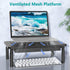 3 (STT003D-B), 1 Pack, WALI Computer Monitor Stand with Storage, Desk Monitor Riser Height Adjustable, Laptop Riser