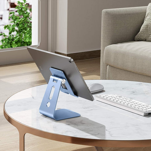 OMOTON Adjustable Tablet Stand for Desk, T2 Tablet Holder with Longer Arms for Greater Stability