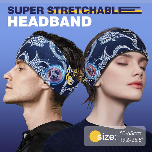 LC-dolida Sleep Headphones Bluetooth Headband, Wireless Sleeping Headphones with Thin HD Stereo Speakers, Perfect for