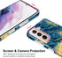 JIAXIUFEN Galaxy S21 Case, Gold Sparkle Glitter Marble Slim Shockproof TPU Cover for Samsung Galaxy S21 5G