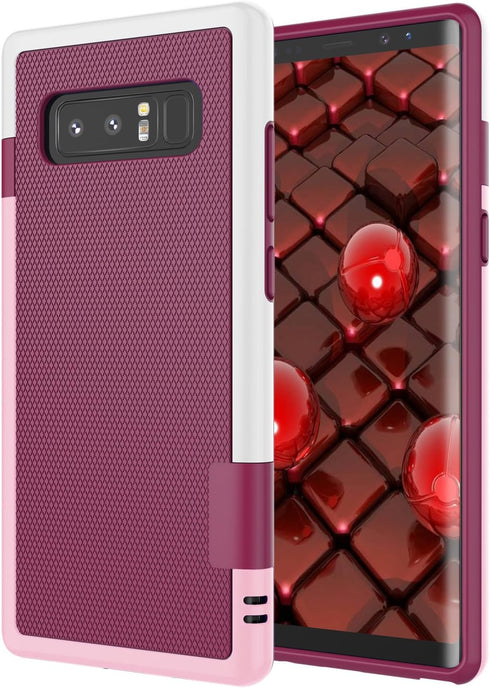 Jeylly Galaxy Note 8 Case, Slim Hybrid Impact Rugged Soft TPU & Hard PC Bumper, Shockproof Anti-Slip Cover Shell for